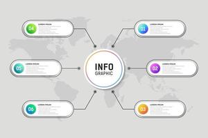 stap zakelijke infographic sjabloon vector