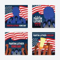 martin luther king day social media bericht vector