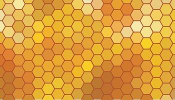 zeshoek mozaïek achtergrond, abstracte oranje honingraat. vector