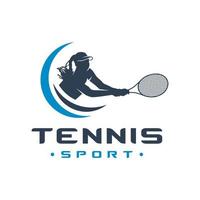dames tennis sport logo vector