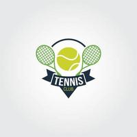 tennis logo ontwerp vector. geschikt voor uw bedrijfslogo vector