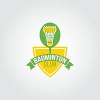badminton logo ontwerp vector
