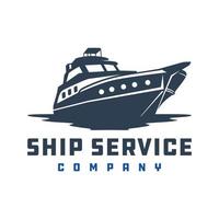 schip logo ontwerp vector