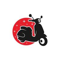 motor scooter transport logo vector