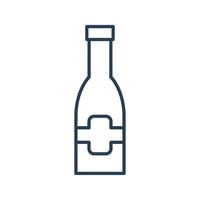 botol van wijn voor web, presentatie, logo, pictogram symbool. vector