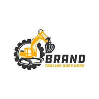 graafmachine gereedschap reparatie logo vector