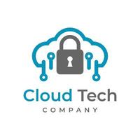 ontwerpsjabloon voor cloudtech-logo vector