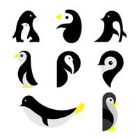 pinguïn dier logo pictogram symbool vector grafische ontwerpset