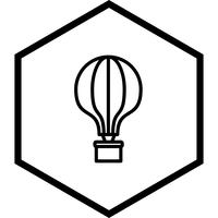 Luchtballon pictogram ontwerp vector