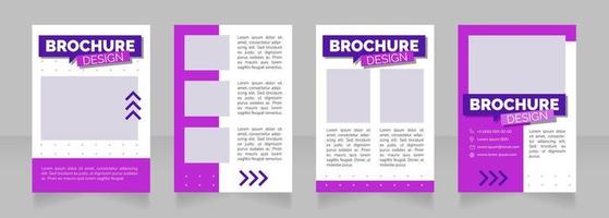 het ontwerp van de blanco brochure van de afgestudeerde inzetbaarheid verbeteren vector