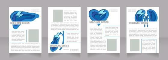 medische laboratoriumtests blanco brochure lay-outontwerp vector