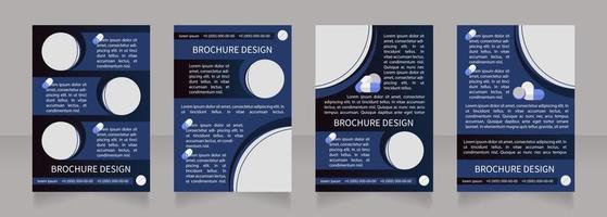 infectieziekten remedie behandeling blanco brochure lay-outontwerp vector