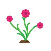 mooie roze bloem vectorillustratie. vector