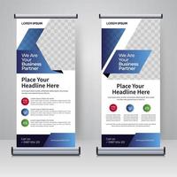 corporate rollup of x banner ontwerpsjabloon vector