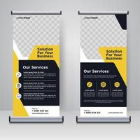 corporate rollup of x banner ontwerpsjabloon vector