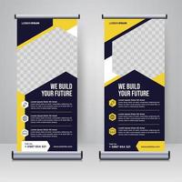 corporate rollup of x banner ontwerpsjabloon vector