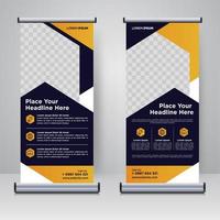 corporate rollup of x banner ontwerpsjabloon vector