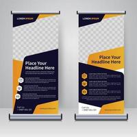 corporate rollup of x banner ontwerpsjabloon vector