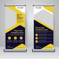 corporate rollup of x banner ontwerpsjabloon vector