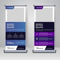 corporate rollup of x banner ontwerpsjabloon vector