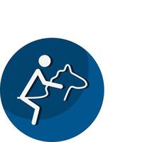 paardensport icoon. een symbool gewijd aan sport en spel. vectorillustraties. vector