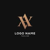 minimalistische eerste letter aa, logo pictogram concept. creatieve minimale alfabet embleem ontwerpsjabloon. grafisch symbool voor corporate business identity.creative vector grafisch element.