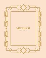 gouden art deco lijst vector