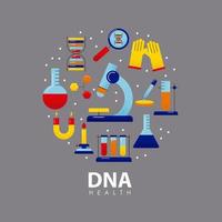 twaalf dna-studiepictogrammen vector