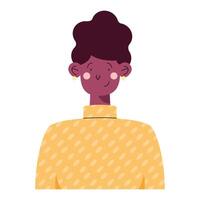 afro vrouw karakter vector