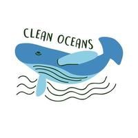campagne voor schone oceanen vector