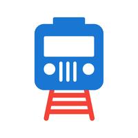 Trein pictogram ontwerp vector