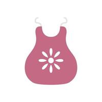 baby slabbetje accessoire geïsoleerd pictogram vector