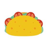 heerlijke Mexicaanse taco's traditioneel eten? vector