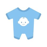 schattige kleding baby accessoire icoon vector