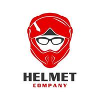 motorhelm logo ontwerp vector