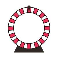 casino chip munt geïsoleerd pictogram vector