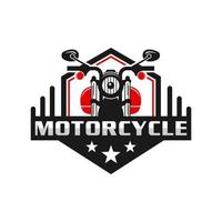 retro of vintage motorfiets embleem logo ontwerp vector