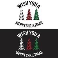 Kerstmis en Nieuwjaar typografie t-shirt design. vector