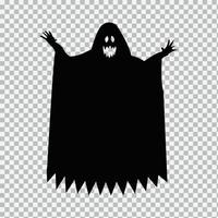 halloween spook silhouet vector