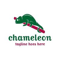 kameleon dier vector logo ontwerp