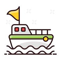 cruiseschip pictogram ontwerp vector