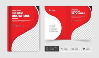 zakelijke brochure ontwerp voorbladsjabloon kleurrijk creatief modern bi-fold brochure bedrijfspresentatie abstract thema gebruik voor multifunctioneel vector