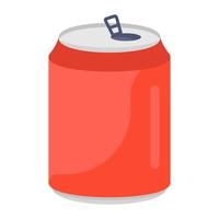 cola tin icoon stijl frisdrank vector