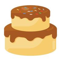 een zoete cake vectorstijl vector