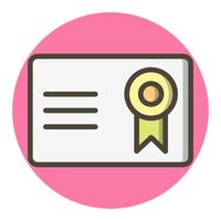 Certificaat pictogram ontwerp vector