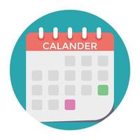 trendy kalenderconcepten vector