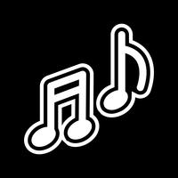 Muziek pictogram ontwerp vector