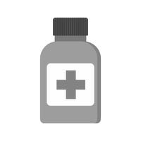 Geneeskunde fles pictogram ontwerp vector