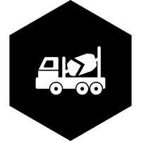 Betonmixer pictogram ontwerp vector