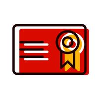 Certificaat pictogram ontwerp vector